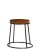 Seat Height: 482mm,  Seat Colour: Rustic Aged Wood,  Frame Colour: Clear (steel)