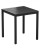 Top Size: 800 x 800mm,  Height: Dining,  Frame Colour: Black,  Surface Colour: Black