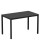 Top Size: 1190 x 690mm,  Height: Dining,  Frame Colour: Black,  Surface Colour: Black