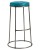 Seat Height: 790mm,  Upholstery Colour: Vintage Teal,  Frame Colour: Clear (steel)