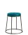 Seat Height: 480mm,  Upholstery Colour: Vintage Teal,  Frame Colour: Clear (steel)