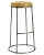 Seat Height: 790mm,  Upholstery Colour: Vintage Gold,  Frame Colour: Clear (steel)