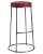 Seat Height: 790mm,  Upholstery Colour: Vintage Red,  Frame Colour: Clear (steel)