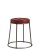 Seat Height: 480mm,  Upholstery Colour: Vintage Red,  Frame Colour: Clear (steel)