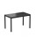 Top Size: 1190 x 690mm,  Height: Dining,  Frame Colour: Black,  Surface Colour: Black