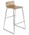 ''Cafe VII'' Hocker Wooden Bar Stool