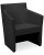 Club Square Leather Armchair 24H