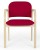 ''Elva'' Padded Wooden Lounge Armchair
