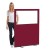Height: 1500mm,  Width: 1200mm,  Surface Colour: Nyloop Wine