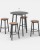 Graphic All Metal Indoor / Outdoor Mid Round Table