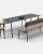 Graphic All Metal Indoor / Outdoor Rectangular Dining Table