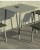 Graphic All Metal Indoor / Outdoor Square Dining Table