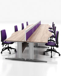 Atmosphere Shaped Office Desk System