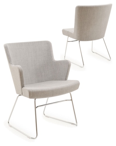 Creare Lounge Side Chair - Skid-Base