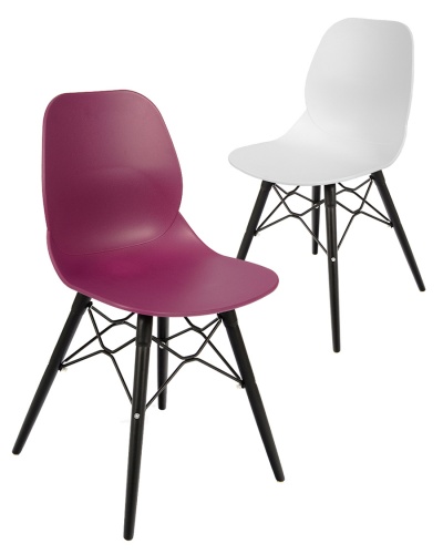 Shoreditch 4-Leg Chair - Black Frame