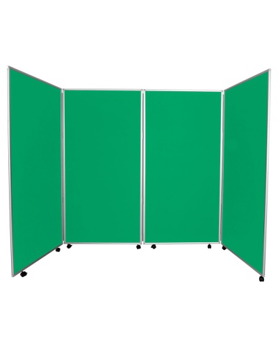 4 Panel Mobile Jumbo Display Stand - Aluminium Frame