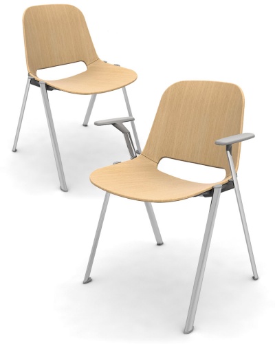 5CENTO Wooden Seat Stacking Chair - 4-Leg