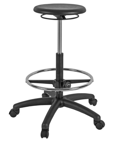 Technical Stool + Round PU Seat