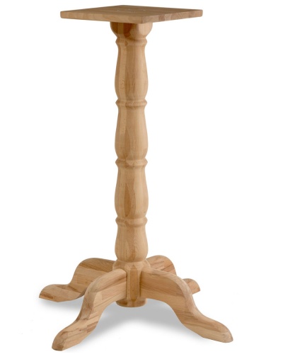 Wooden Table Pedestal - Poseur