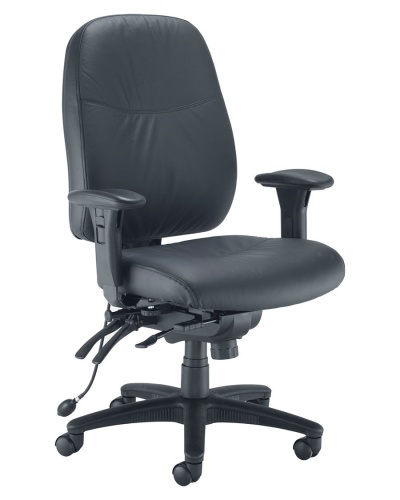 Vista High-Back Faux Leather Office Chair 24H