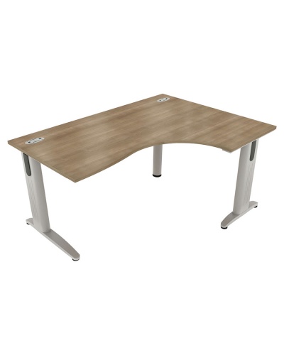 DominoBeam Cantilever Crescent Desk - Right Hand