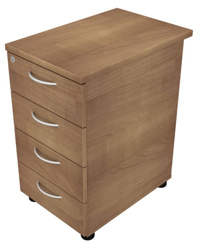 DominoBeam Desk High Pedestal 600D - 4 Drawer