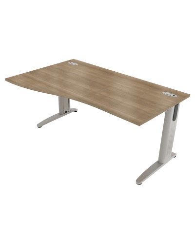 DominoBeam Cantilever Wave Desk - Left Hand