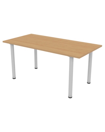 Rectangular Meeting Table - Round Legs