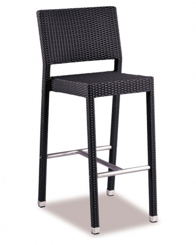 Woven Wicker Outdoor Bar Stool