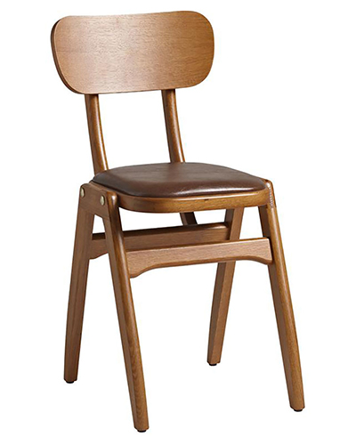 Nova Wooden Club Chair + Seat Pad