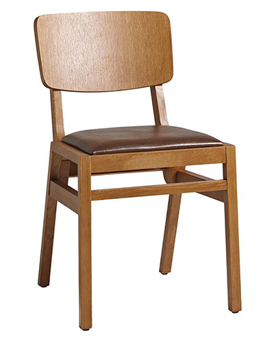 Skyla Wooden Club Chair + Seat Pad