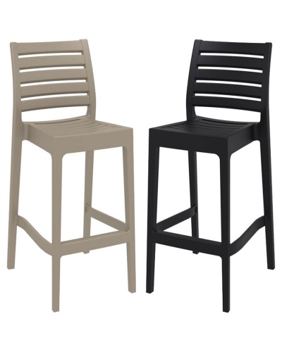 Ares Slat Outdoor Bar Stool