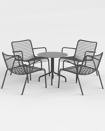 CONTOUR All Metal Outdoor Lounge Armchair