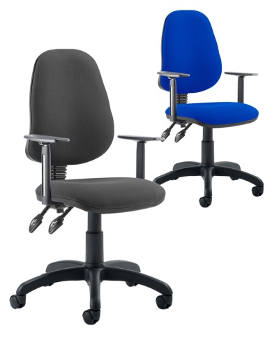 Eclipse Twin Lever Task Operator Chair + Height Adjustable Arms 24H