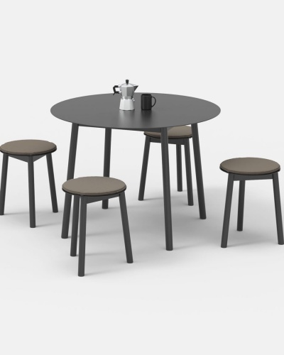 Graphic All Metal Indoor / Outdoor Round Dining Table