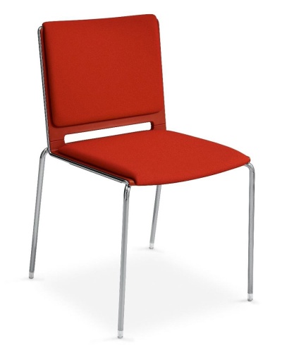Tresconeto 4-Leg High-Density Stacking Padded Chair