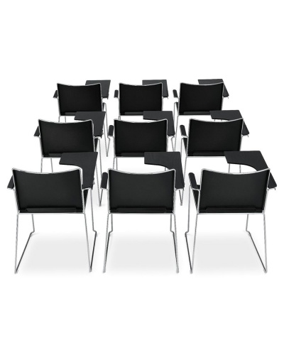 Tresconeto High-Density Stacking Plastic Armchair + Tablet
