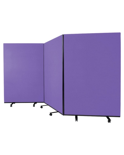Large Mobile Triple Office Screen & Display Partition