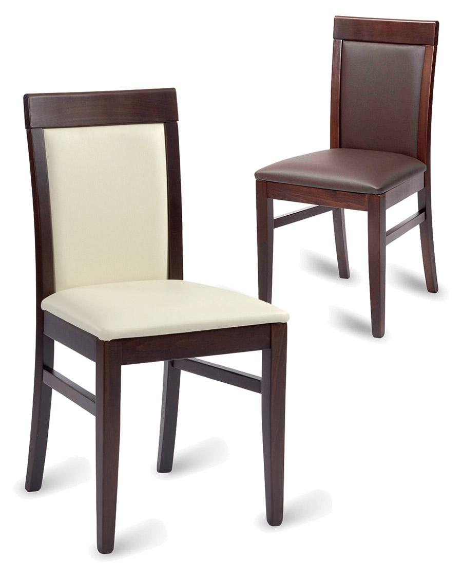 Leather shop parsons chair