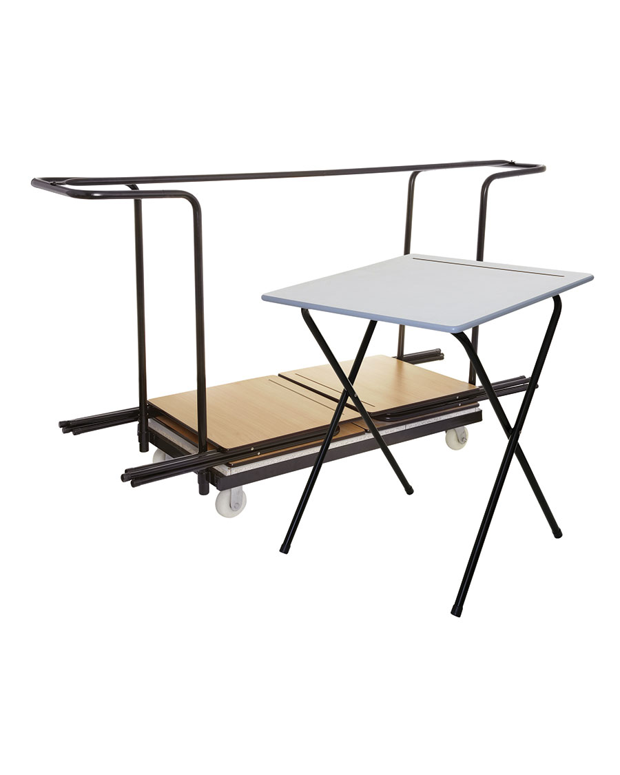 40 Folding Exam Desk + Trolley