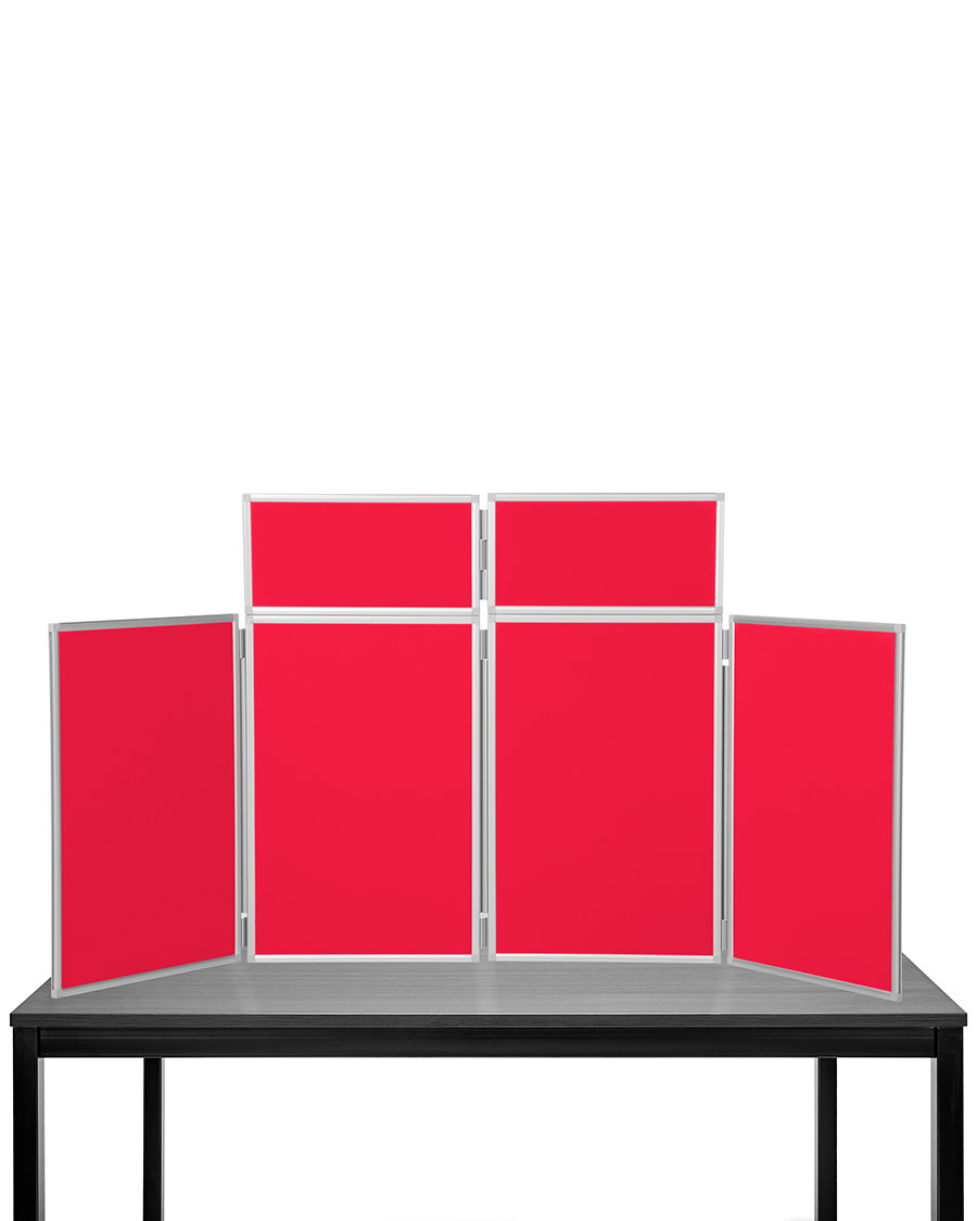 4 Panel Maxi Desk Top Display Stand Aluminium Frame
