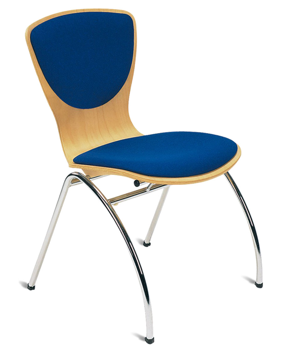"Bingo" Upholstered Wooden Visitor Chair