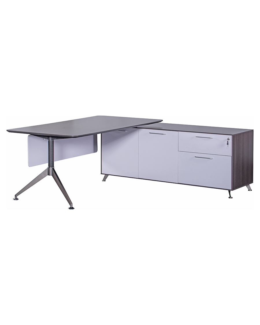 Nero Executive Office Desk Right Hand Return