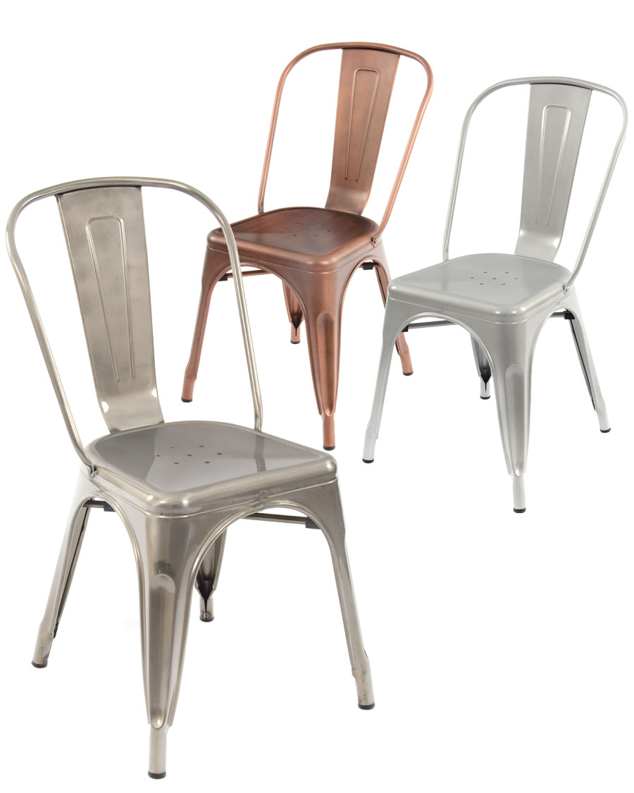 Metal side 2024 chair