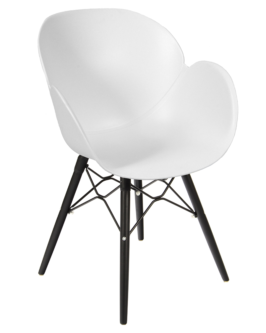 Shoreditch 4Leg Plastic Tub Chair Black Frame