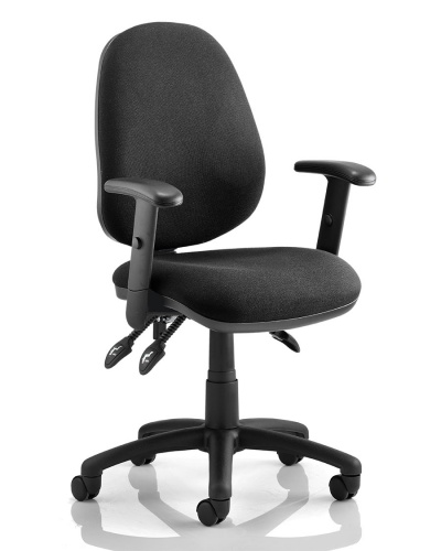 Lunar 3 Lever Task Operator Chair + Height Adjustable Arms 24H