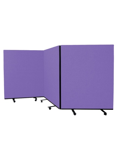 Medium Mobile Triple Office Screen & Display Partition