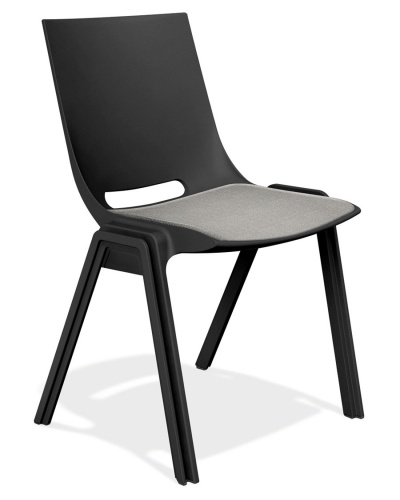 Monolink Stacking Conference Chair + Seat Pad