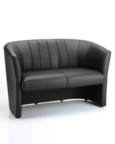 Neo Faux Leather Tub Sofa 24H