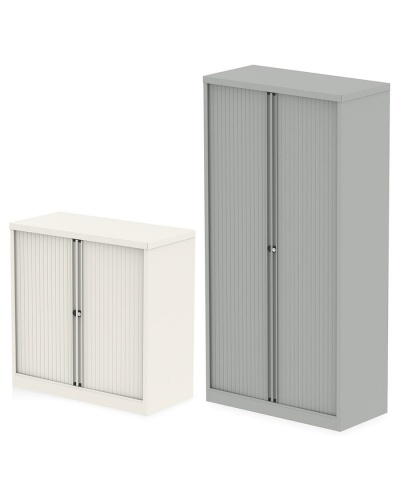 Qube Steel Tambour Cupboard